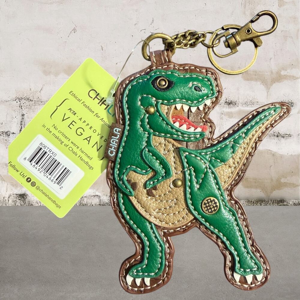 Chala Key Fob/Coin Purse TRex NWT